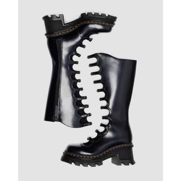Dr. Martens x Marc Jacobs Kiki Boots in BLACK BUTTERO (Women's sizing) - Picture 3 of 10